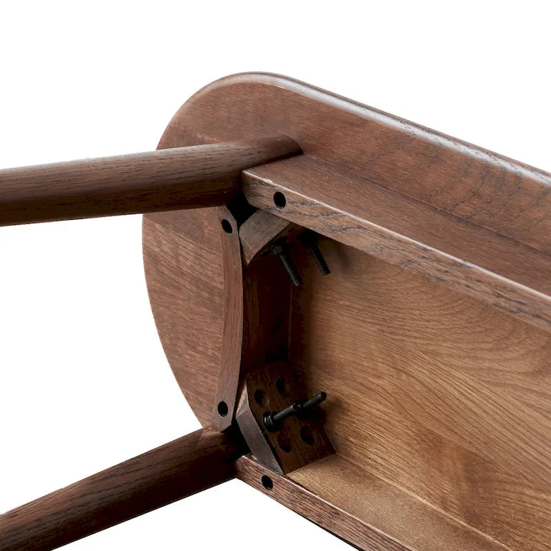 Solid Oak Wood Bench