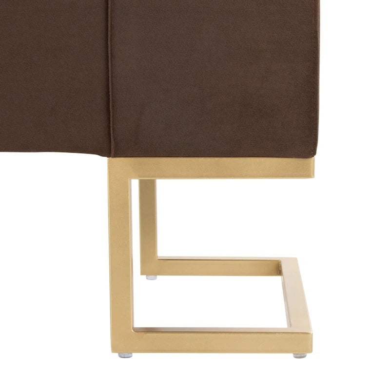 Velvet Tufted Storage Bench