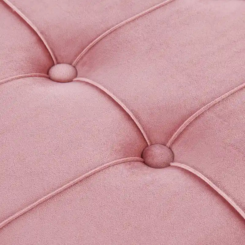 Velvet Tufted Storage Bench