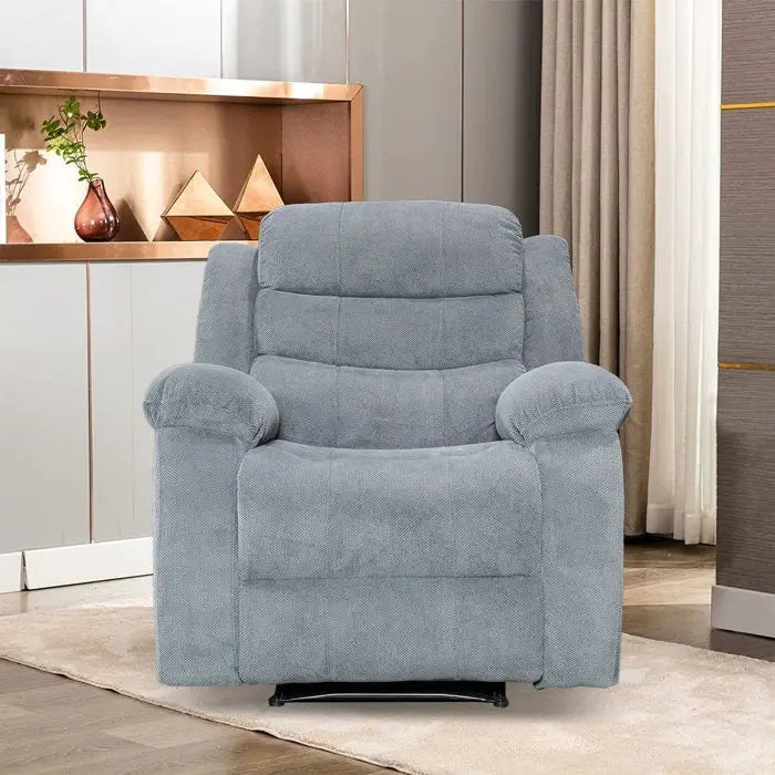 Velvet Wall Hugger Recliner Chair with Massage, Heat & Timer