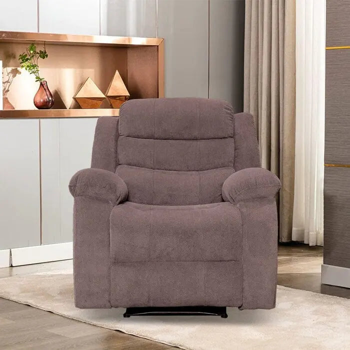 Velvet Wall Hugger Recliner Chair with Massage, Heat & Timer