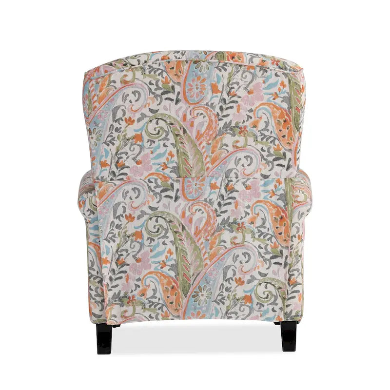 Mixed Hardwood & Foam Push-Back Recliner Chair with Pocket Coils & Tapered Legs