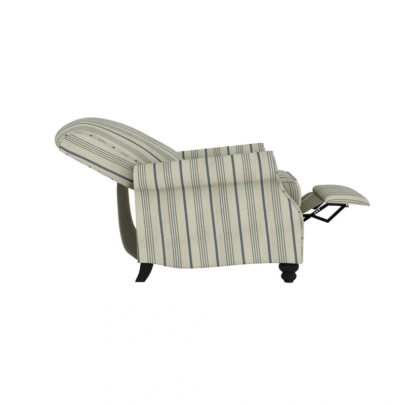 Mixed Hardwood & Foam Push-Back Recliner Chair with Pocket Coils & Tapered Legs