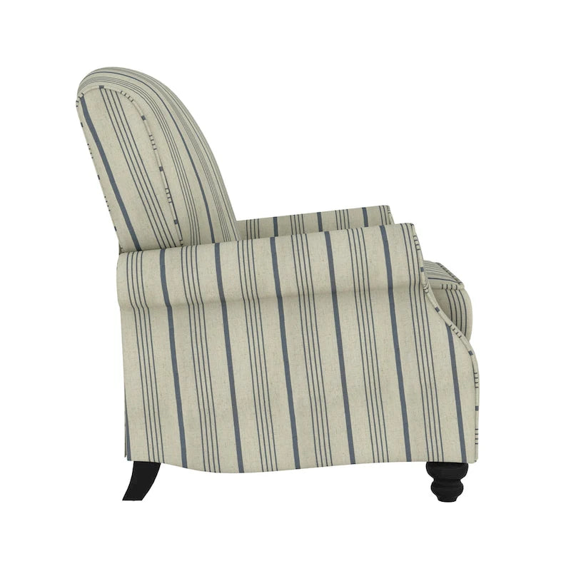 Mixed Hardwood & Foam Push-Back Recliner Chair with Pocket Coils & Tapered Legs