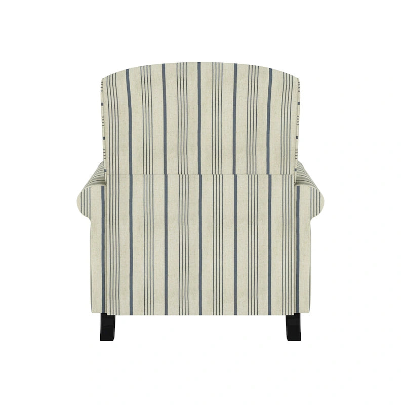 Mixed Hardwood & Foam Push-Back Recliner Chair with Pocket Coils & Tapered Legs