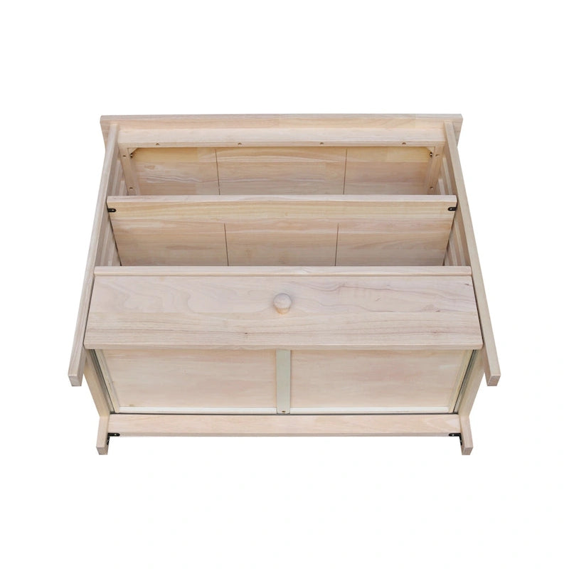 Solid Hardwood Mission Corner TV Stand with Drawer & Shelves