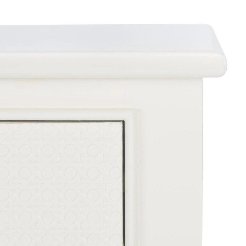 4-Drawer Wood Console Table with Carved Detail 42"