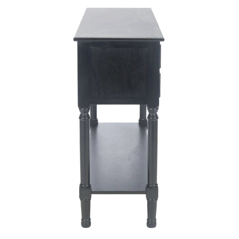 4-Drawer Wood Console Table with Carved Detail 42"