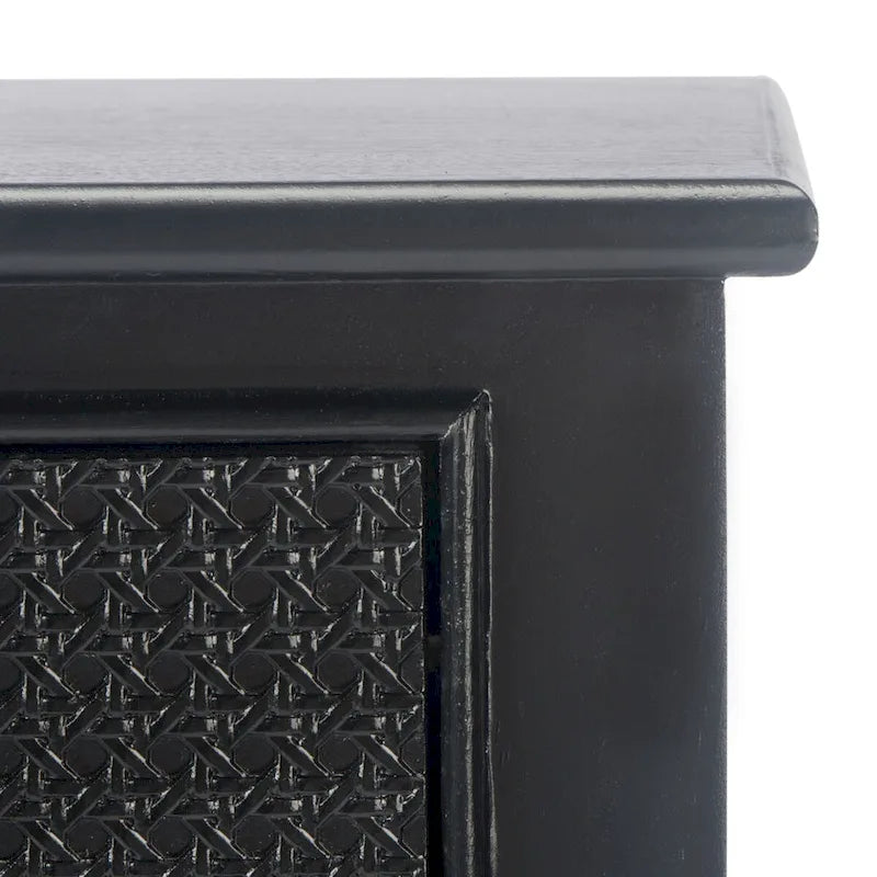 4-Drawer Wood Console Table with Carved Detail 42"