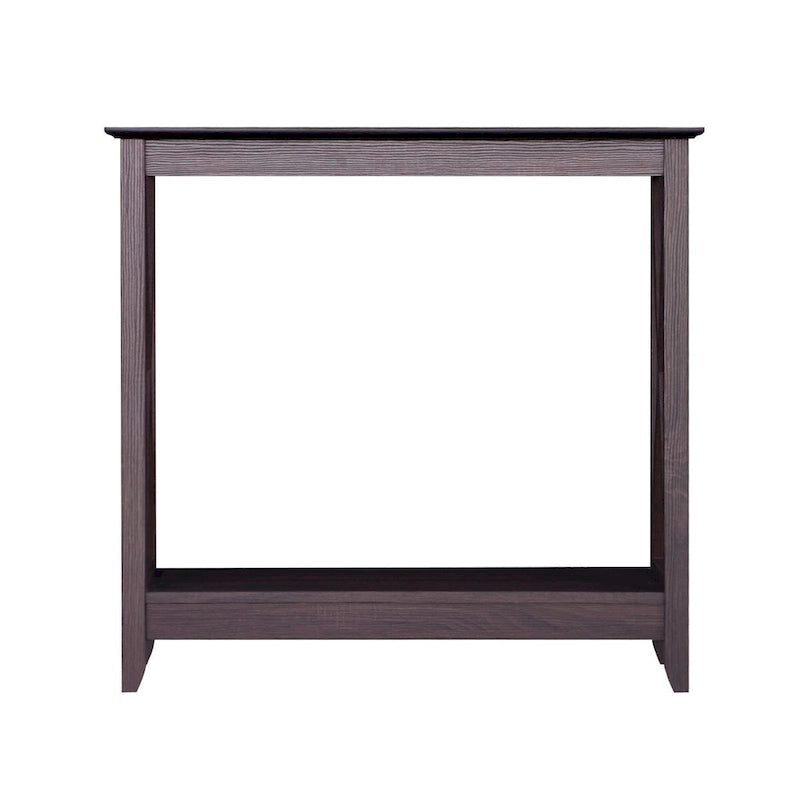 Laminate Wood-Look Modern Farmhouse Console Table with X-Cross Sides & Lower Shelf 31.5"