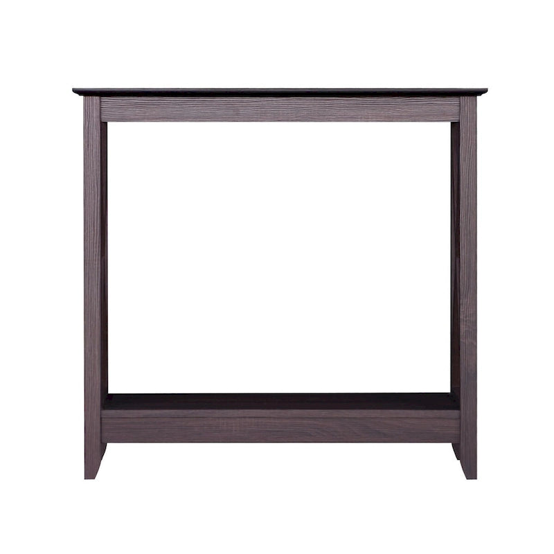 Laminate Wood-Look Modern Farmhouse Console Table with X-Cross Sides & Lower Shelf 31.5"