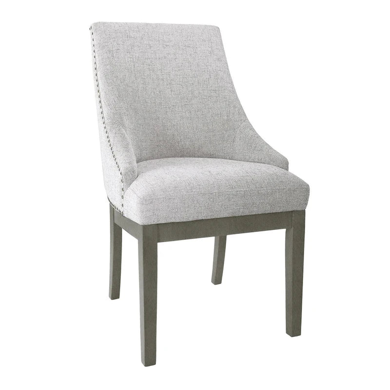 Polyester Blend & Wood Upholstered Barrel Accent Chair with Curved Back