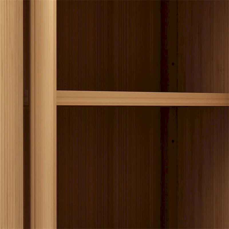 Bamboo Floor Storage Rack with Multi-Tier Shelves