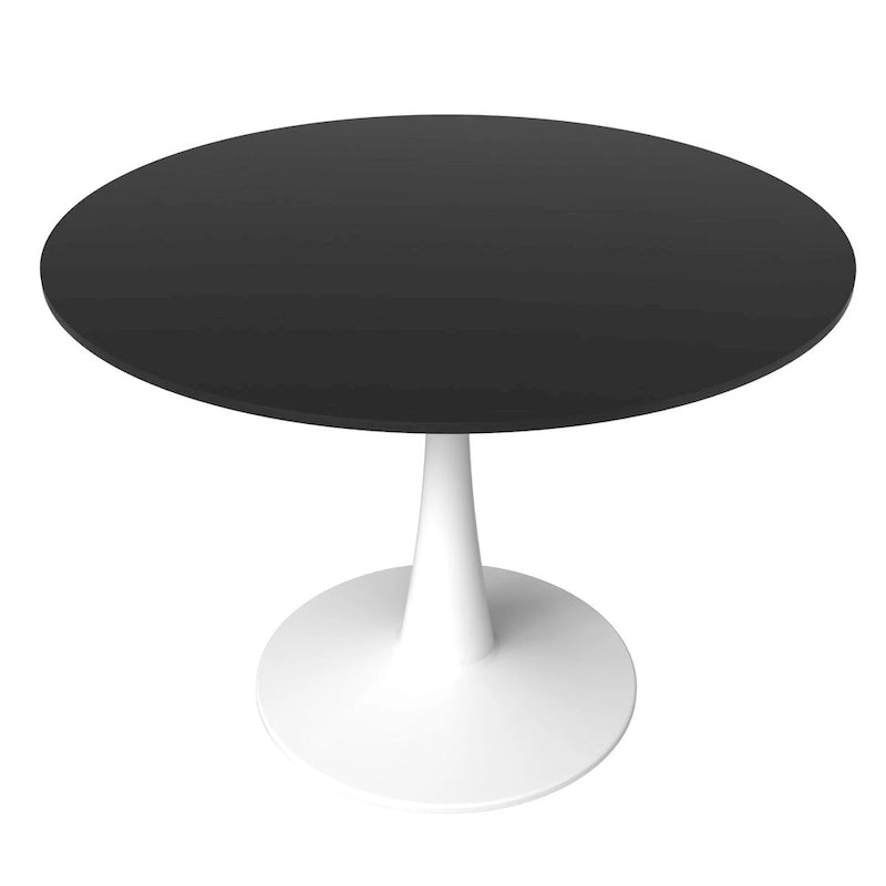 Steel Round Dining Table 40" with Pedestal Base