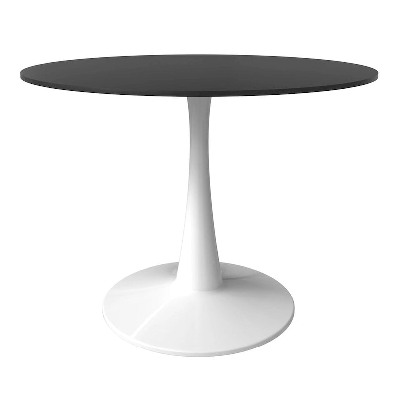 Steel Round Dining Table 40" with Pedestal Base