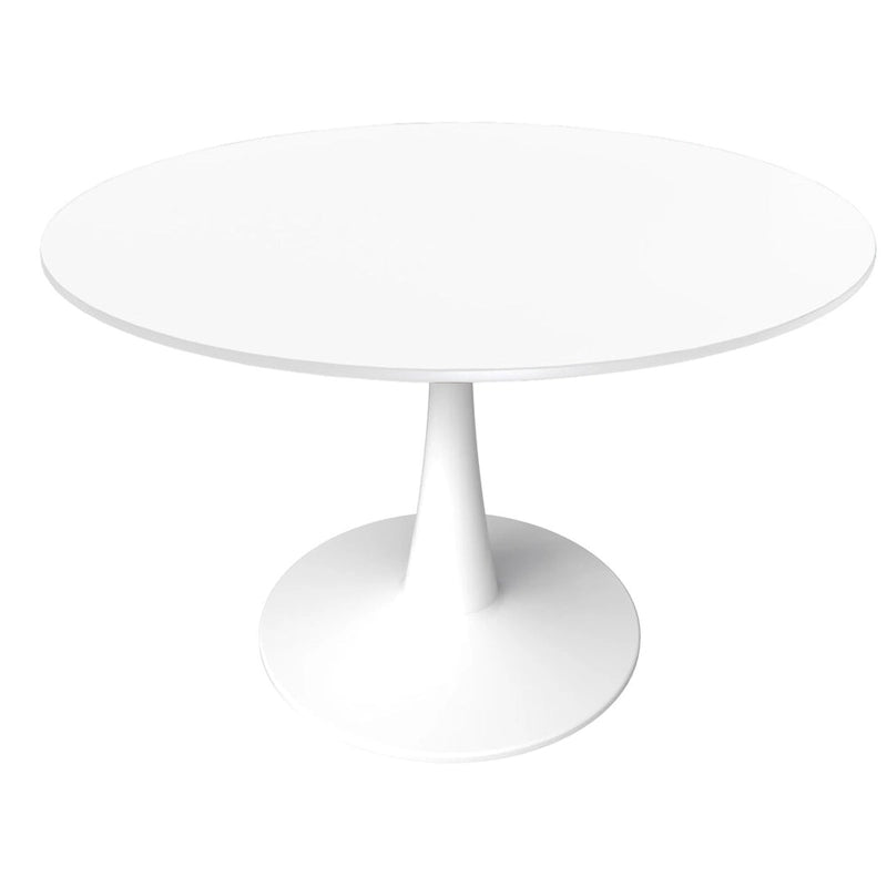 Steel Round Dining Table 40" with Pedestal Base