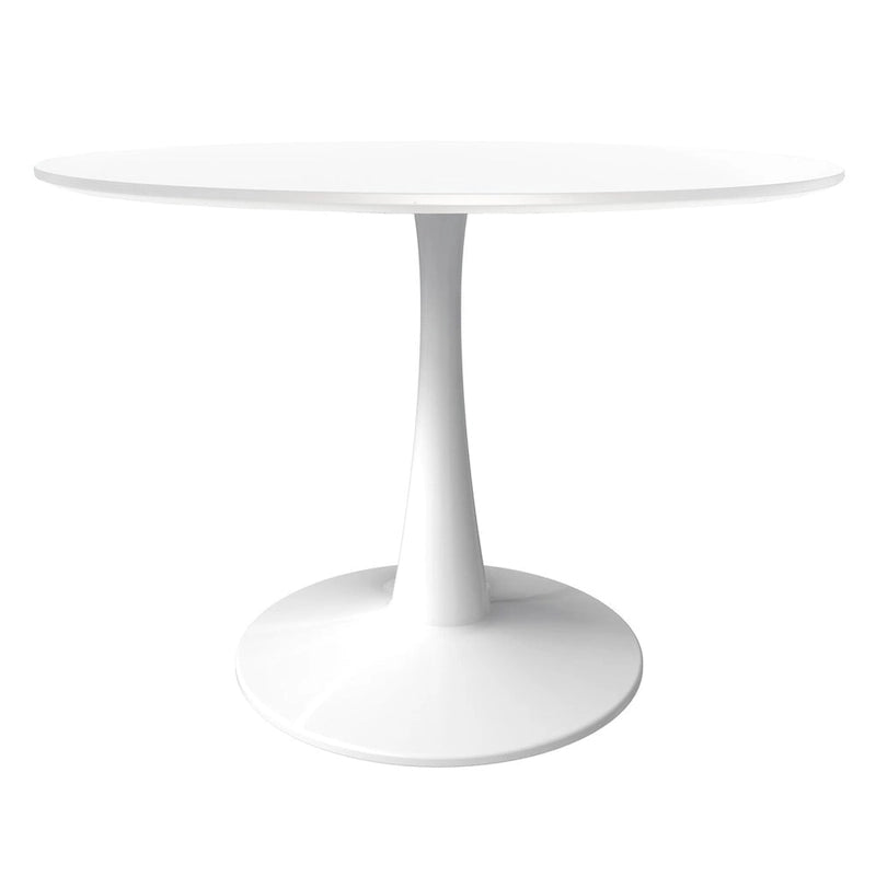 Steel Round Dining Table 40" with Pedestal Base
