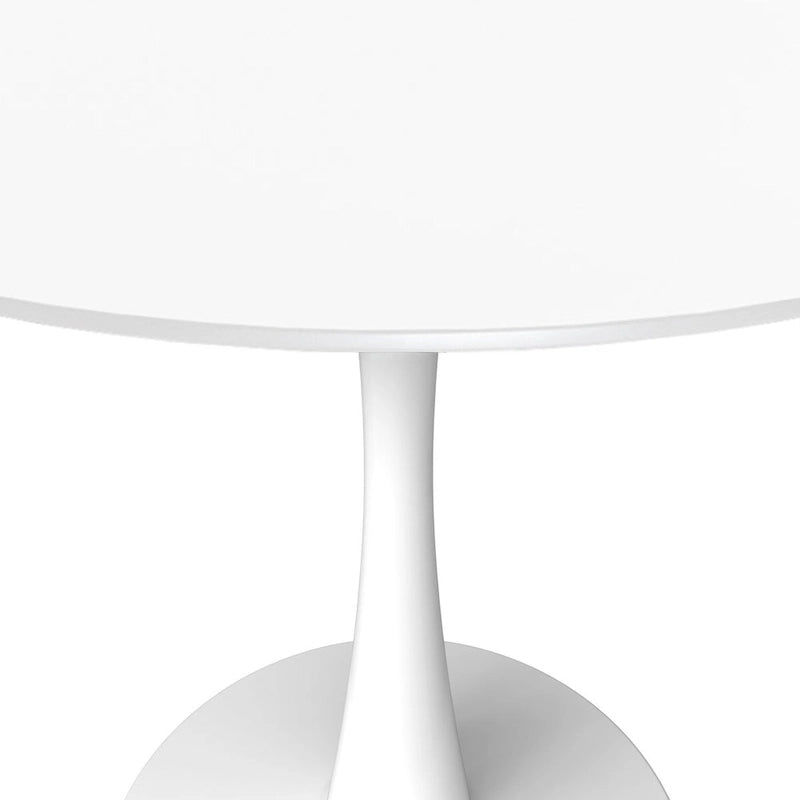 Steel Round Dining Table 40" with Pedestal Base